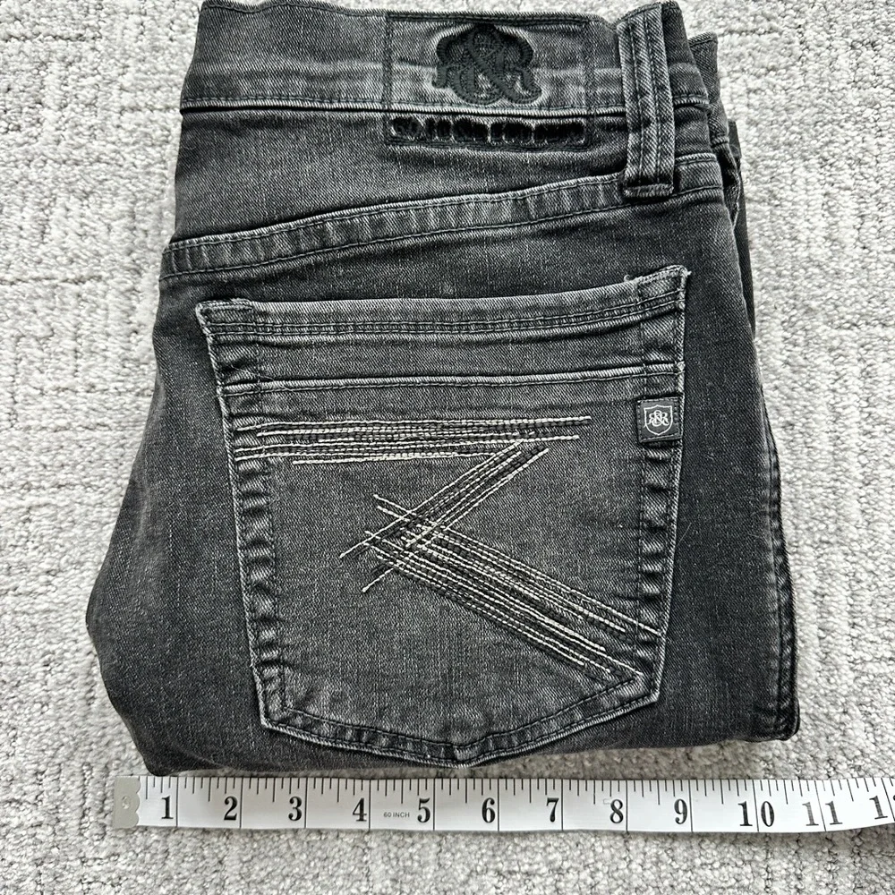 Rock & Republic Men's Black Relaxed Denim Shorts - Picture 11 of 12